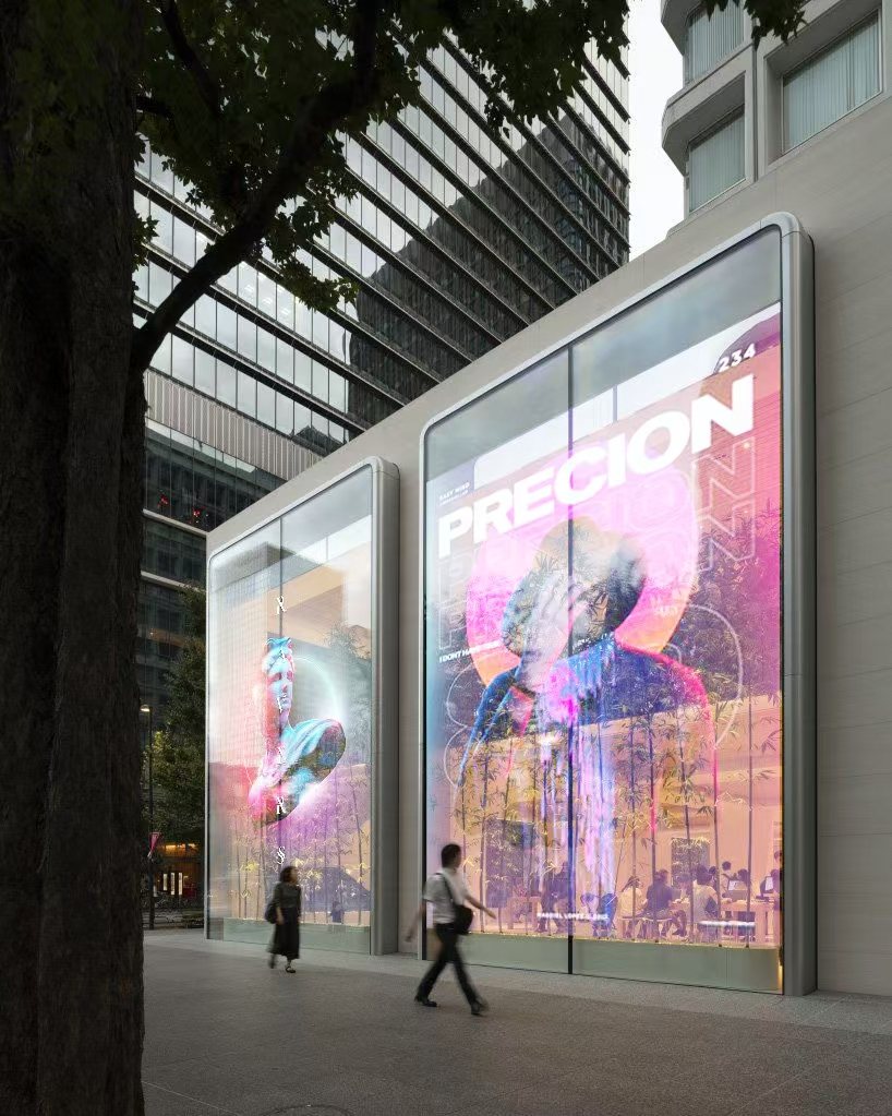 Crystal Film LED Screen on a retail window