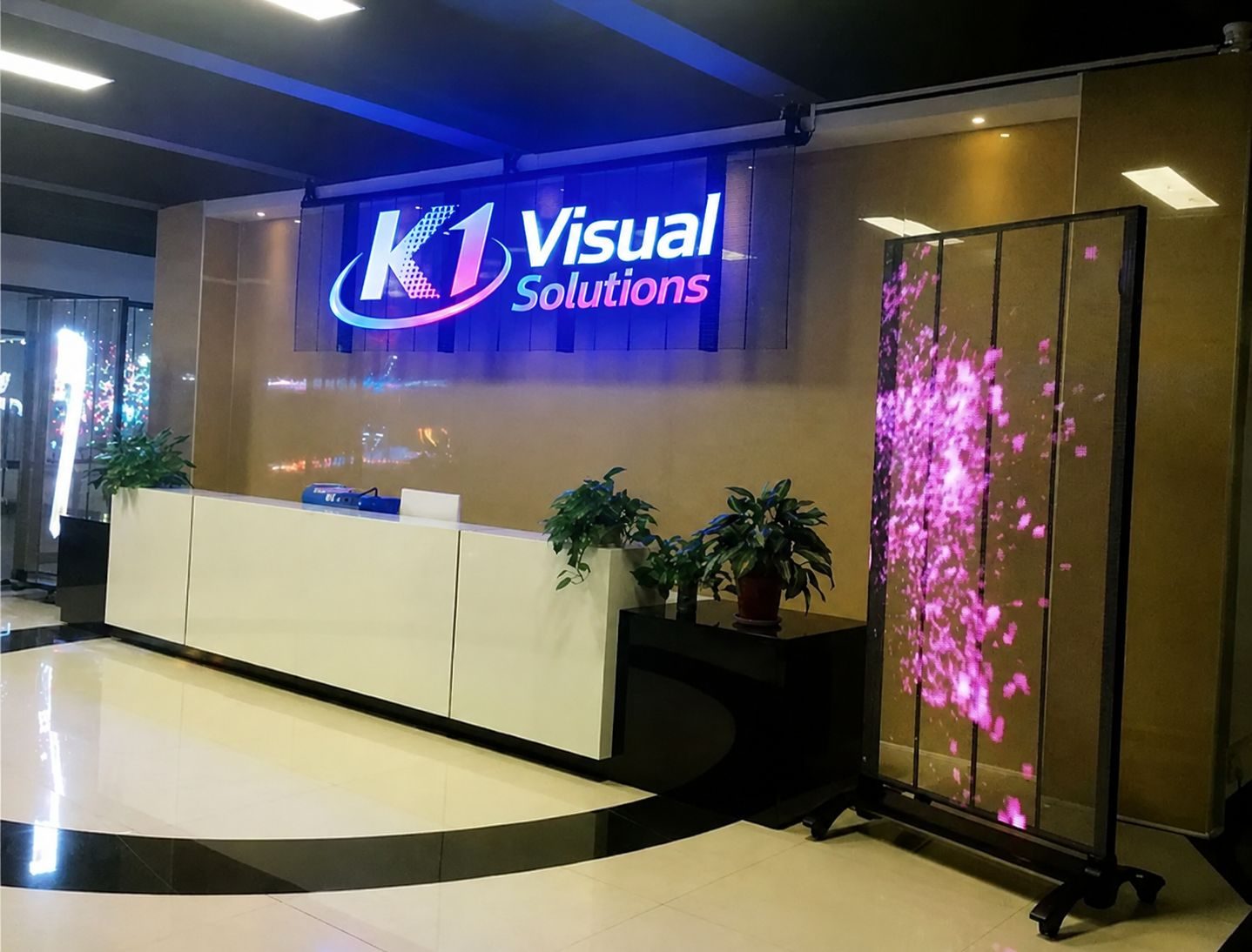 K1 Visual Solutions office — interior render